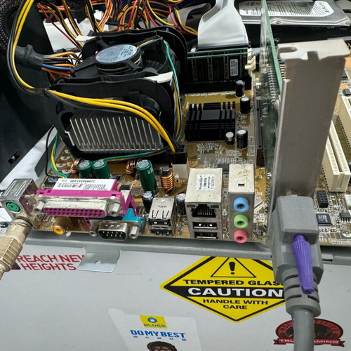 Asus P4S533-X s478 με Intel Celeron 2.66GHz 533, 2 x 256MB DDR 333 Kingston σετ μεταχειρισμένο με oem cpu fan