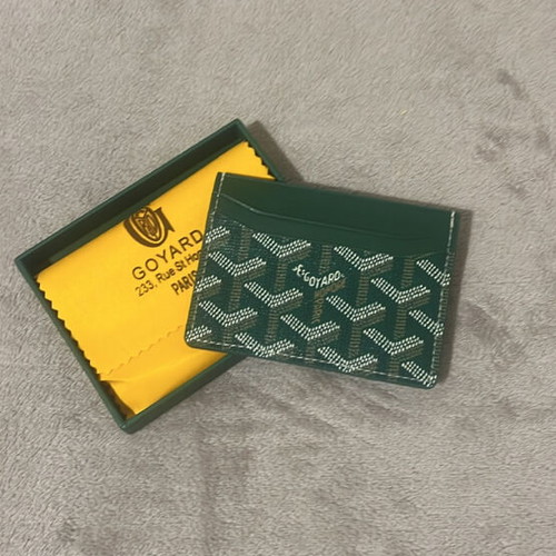 Goyard wallet new, green