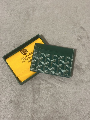 Goyard wallet new, green