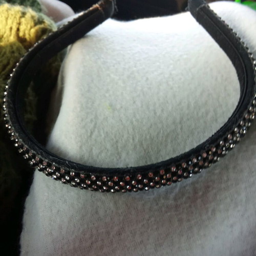 Hairband new black with rhinestones