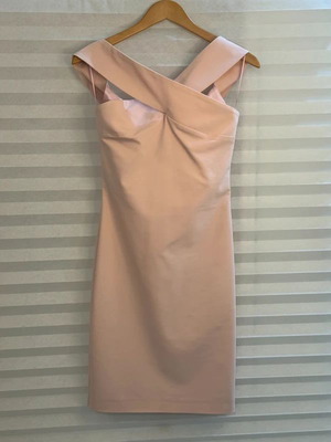 BSB Pink Rose Dress with Cross Front Details New