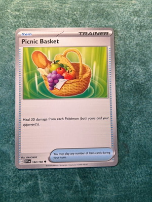 picnic basket pokemon card - 184/198 - Scarlet & Violet - 4 Lot Placeholder Image Provided Does anyone know why this