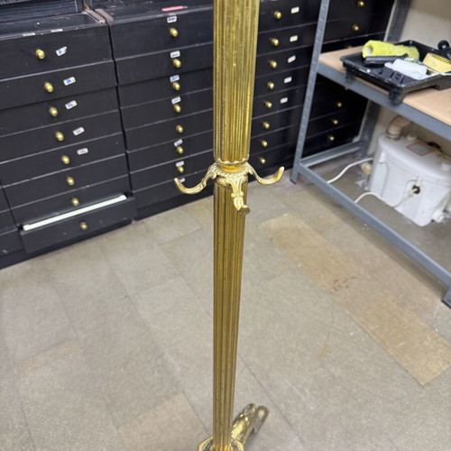Antique Calogeros coat rack used, brass, 1920