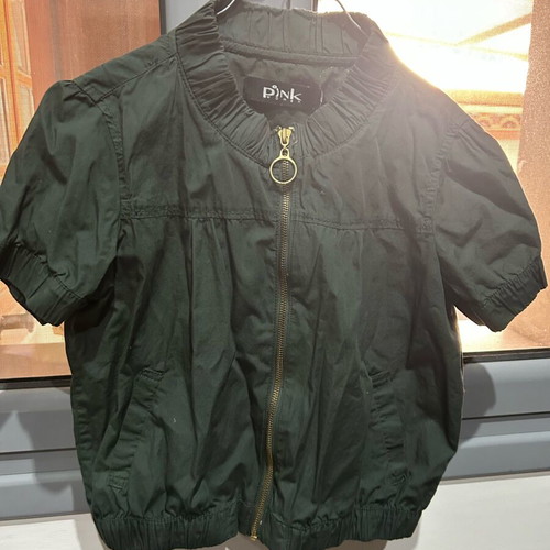 Pink Woman short jacket new, size S, green