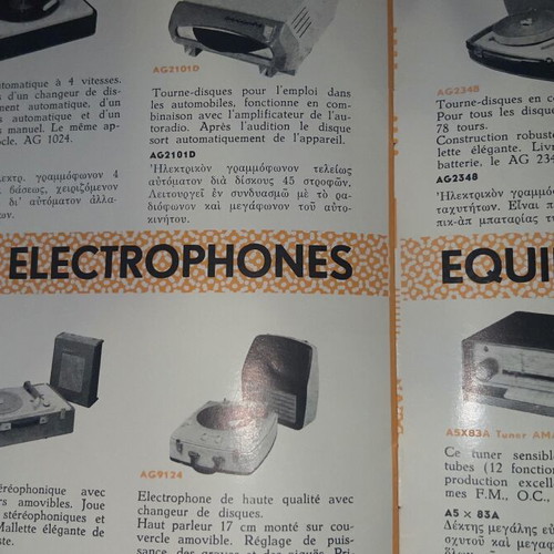 Philips radio gramophone catalog 1961