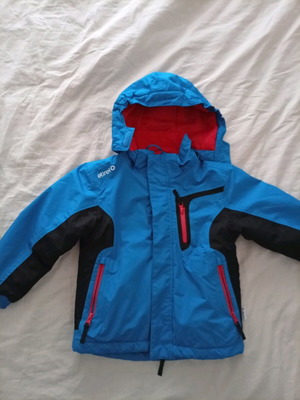 Etirel jacket 110cm 5 years like new, black and blue