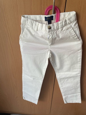 White cotton five-pocket Polo pants new