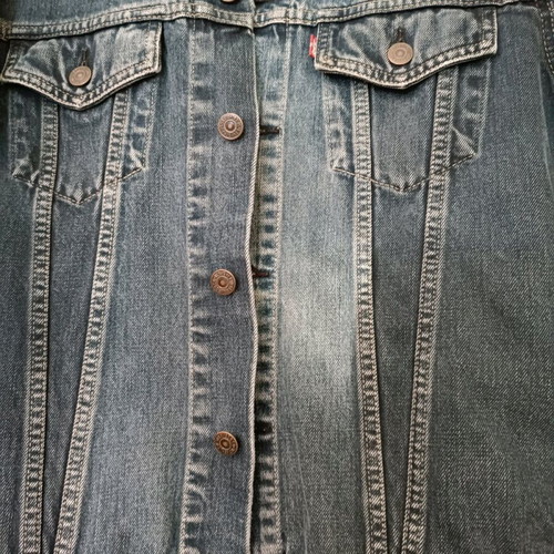 Vintage Levi's jacket used, women's blue size L