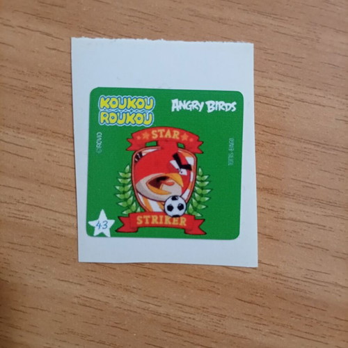Bingo Koukou Roukou Angry Birds album with complete sticker set, like new