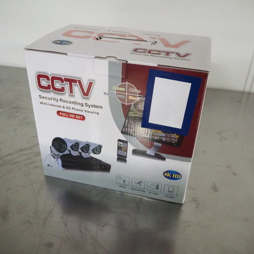 CCTV security recording system with 4 cameras new