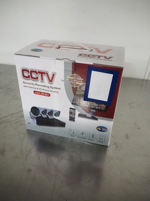 CCTV security recording system with 4 cameras new