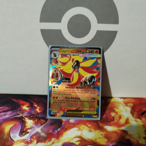 Mega Pyroar EX 015/086 Chaos Rising card like new