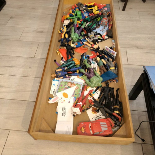 Sofa bed used with mattress and storage drawer