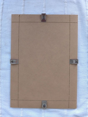 Handmade Cat Portrait A4 in Glass Clipframe new