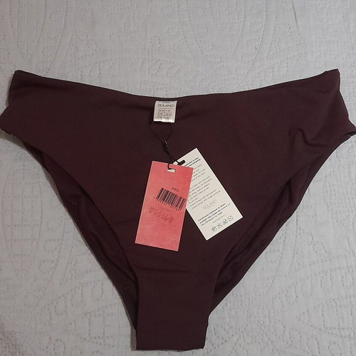 Solano women's bikini bottom new, burgundy, size XL