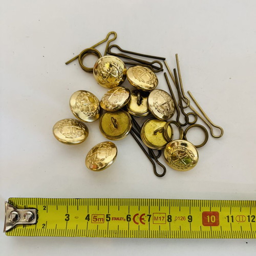 Metal Military Buttons used vintage collectibles