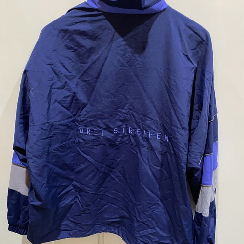 Adidas Drei Streifen jacket new, blue and purple color blocking