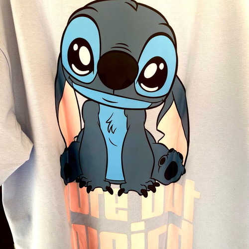 Stitch short-sleeve shirt turquoise like new, Name It, Disney age 11-12