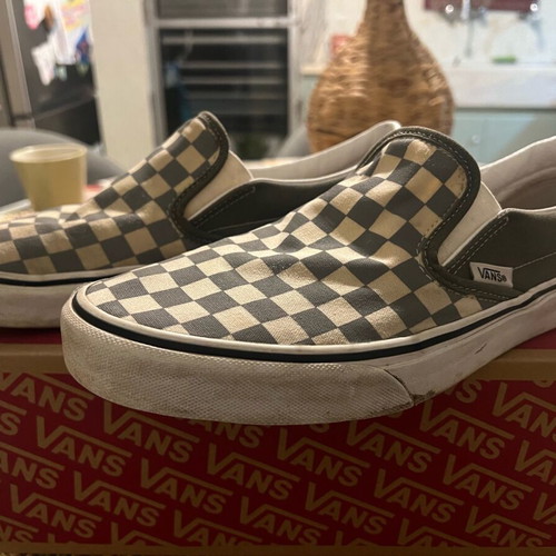 Vans UA Classic Slip-On (Checkerboard) Pewtert size 43 like new