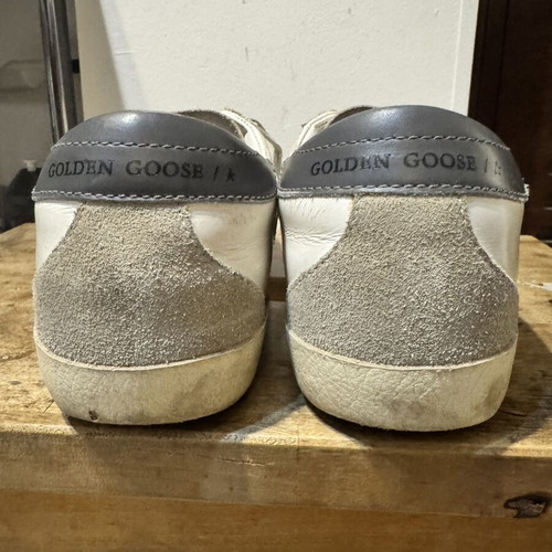 Golden Goose Superstar sneakers size 38 like new, white and grey