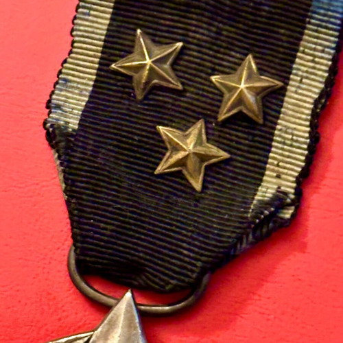 Military Cross WWI Rivaud Salonique 1917 medal used