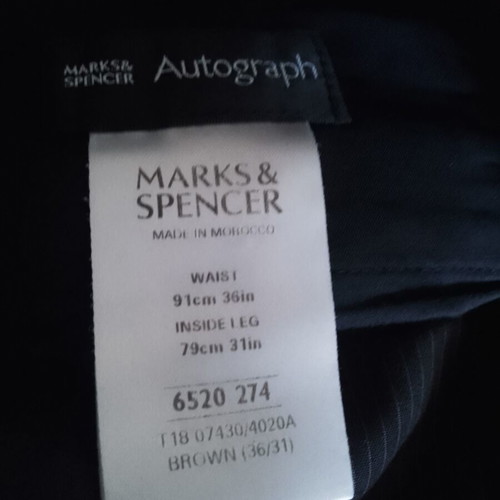 Marks & Spencer men's pants like new, size L, brown