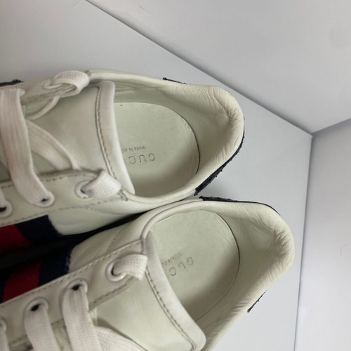 Gucci Ace leather sneakers used, size 37, white