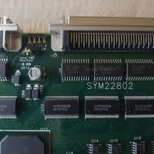 LSI Symbios Logic Dual Channel SCSI Controller Card SYM22802 PCI used