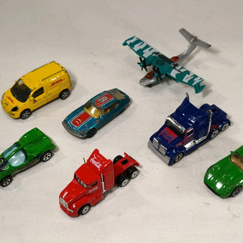 Toy cars used, all together