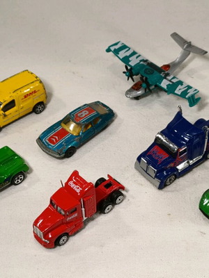 Toy cars used, all together