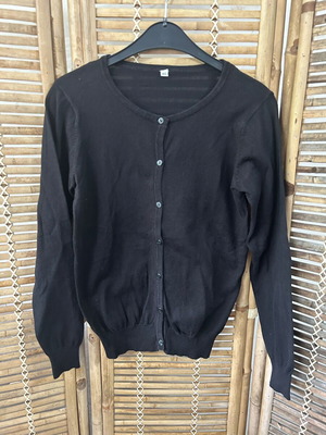 Black button-up cardigan, size 40