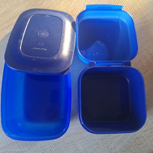 Tupperware two containers used, 450ml and 0.5L