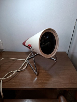 Phillips Infraphill KL7500 vintage table lamp with red light used