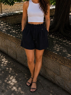 Doca black shorts used, size L, comfortable fit