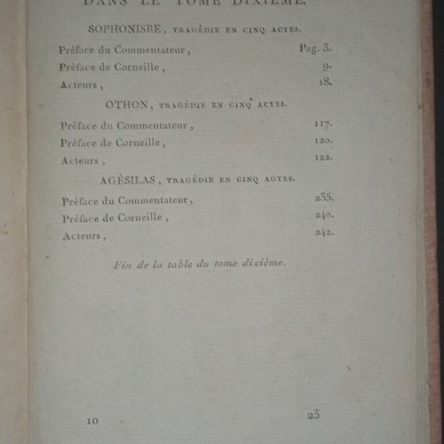 18th Century French Theatre Book used, 1797