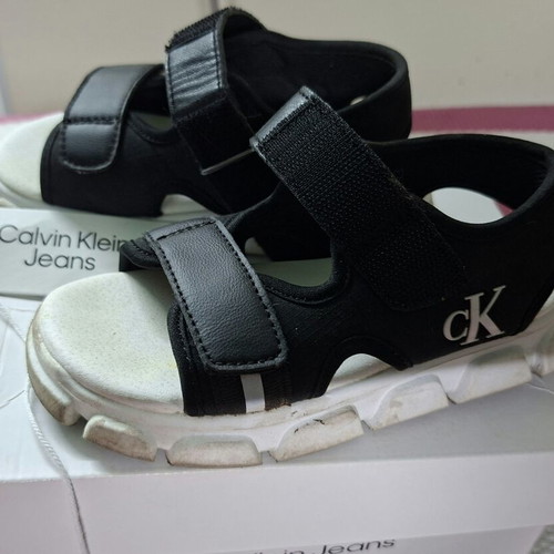 Calvin Klein sandals size 26 used, black and white