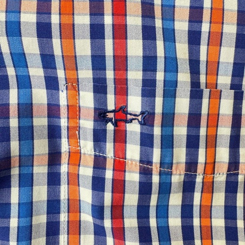 Paul & Shark Button-Down Plaid Shirt L Like New