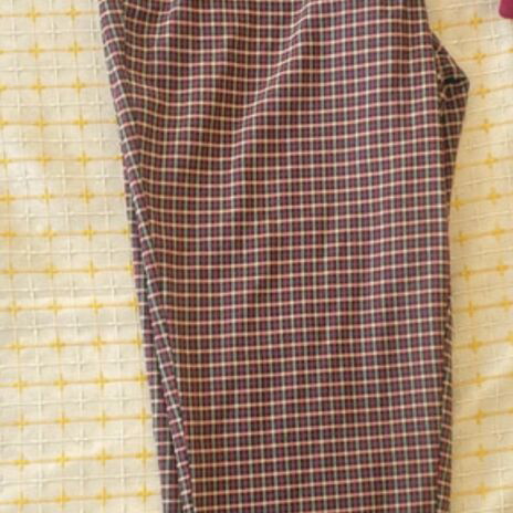 Pull&Bear checked trousers size M like new