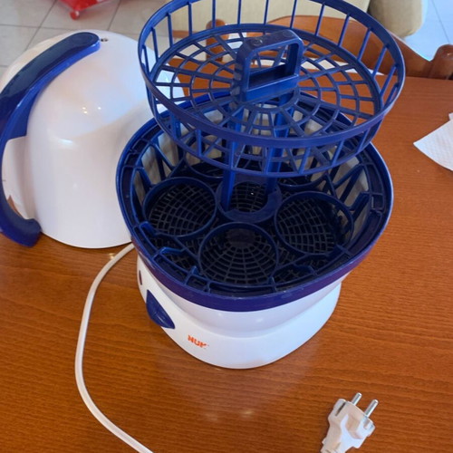 Nuk bottle and pacifier sterilizer used