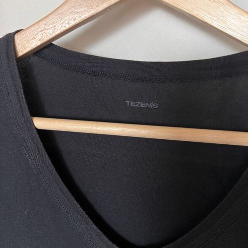 Tezenis Black T-Shirt Small 100% Cotton Like New