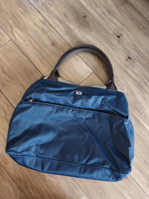 Tommy Hilfiger shoulder bag used, blue and brown