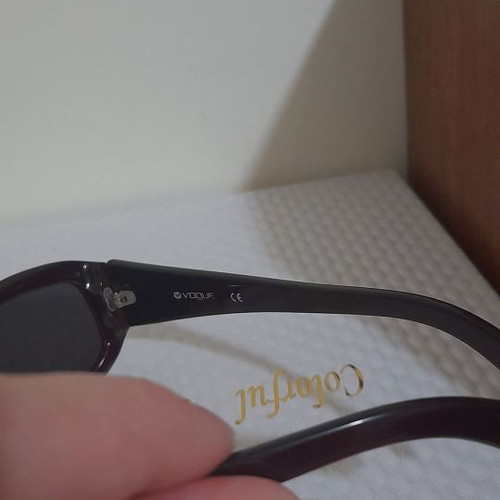 Vogue sunglasses used vintage purple frame gray lenses