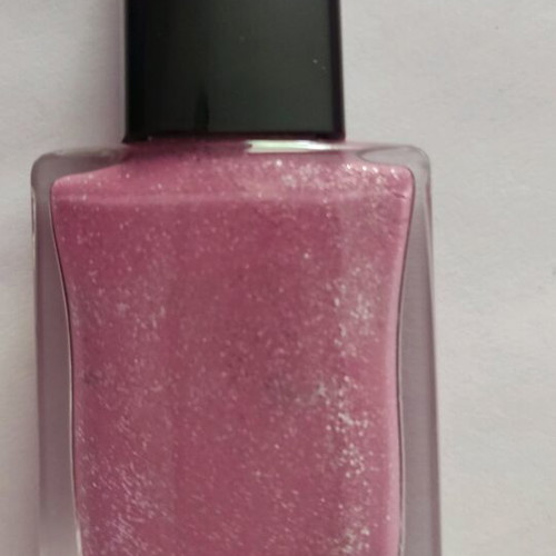 Avon nail polish purple lilac with silver glitter new