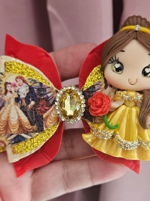 Hairbows new red and yellow