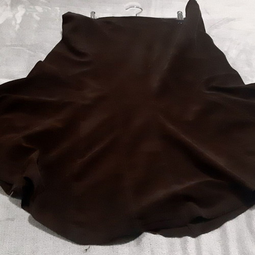 Zara long skirt Large/40, brown cotton corduroy, like new