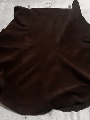 Zara long skirt Large/40, brown cotton corduroy, like new