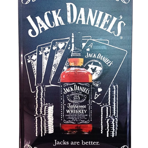 Metal tin sign Jack Daniel's new, 30 x 20 cm