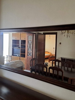 Sideboard with mirror like new, solid walnut wood