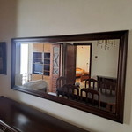Sideboard with mirror like new, solid walnut wood