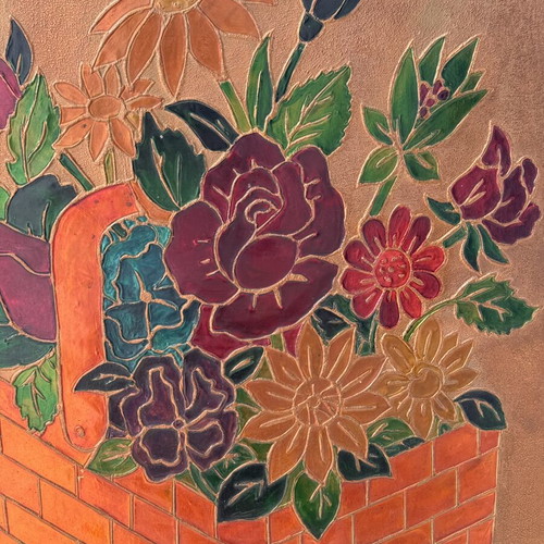 Handmade copper painting